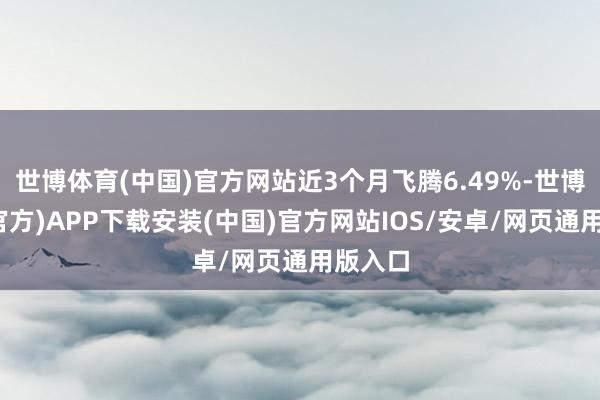 世博体育(中国)官方网站近3个月飞腾6.49%-世博体育(官方)APP下载安装(中国)官方网站IOS/安卓/网页通用版入口