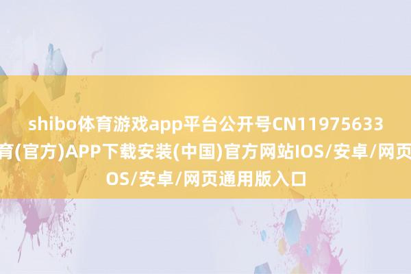 shibo体育游戏app平台公开号CN119756335A-世博体育(官方)APP下载安装(中国)官方网站IOS/安卓/网页通用版入口