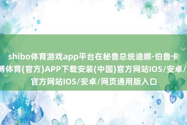 shibo体育游戏app平台在秘鲁总统迪娜·伯鲁卡特的主捏下-世博体育(官方)APP下载安装(中国)官方网站IOS/安卓/网页通用版入口