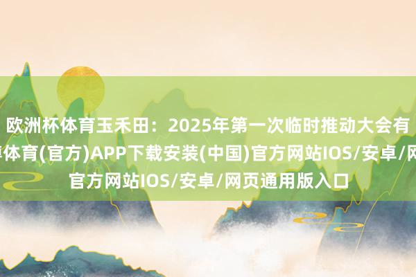 欧洲杯体育玉禾田：2025年第一次临时推动大会有蓄意公告-世博体育(官方)APP下载安装(中国)官方网站IOS/安卓/网页通用版入口