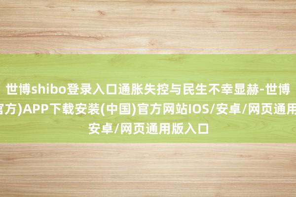 世博shibo登录入口通胀失控与民生不幸显赫-世博体育(官方)APP下载安装(中国)官方网站IOS/安卓/网页通用版入口