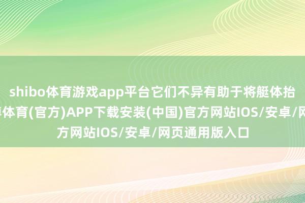 shibo体育游戏app平台它们不异有助于将艇体抬升出水面-世博体育(官方)APP下载安装(中国)官方网站IOS/安卓/网页通用版入口
